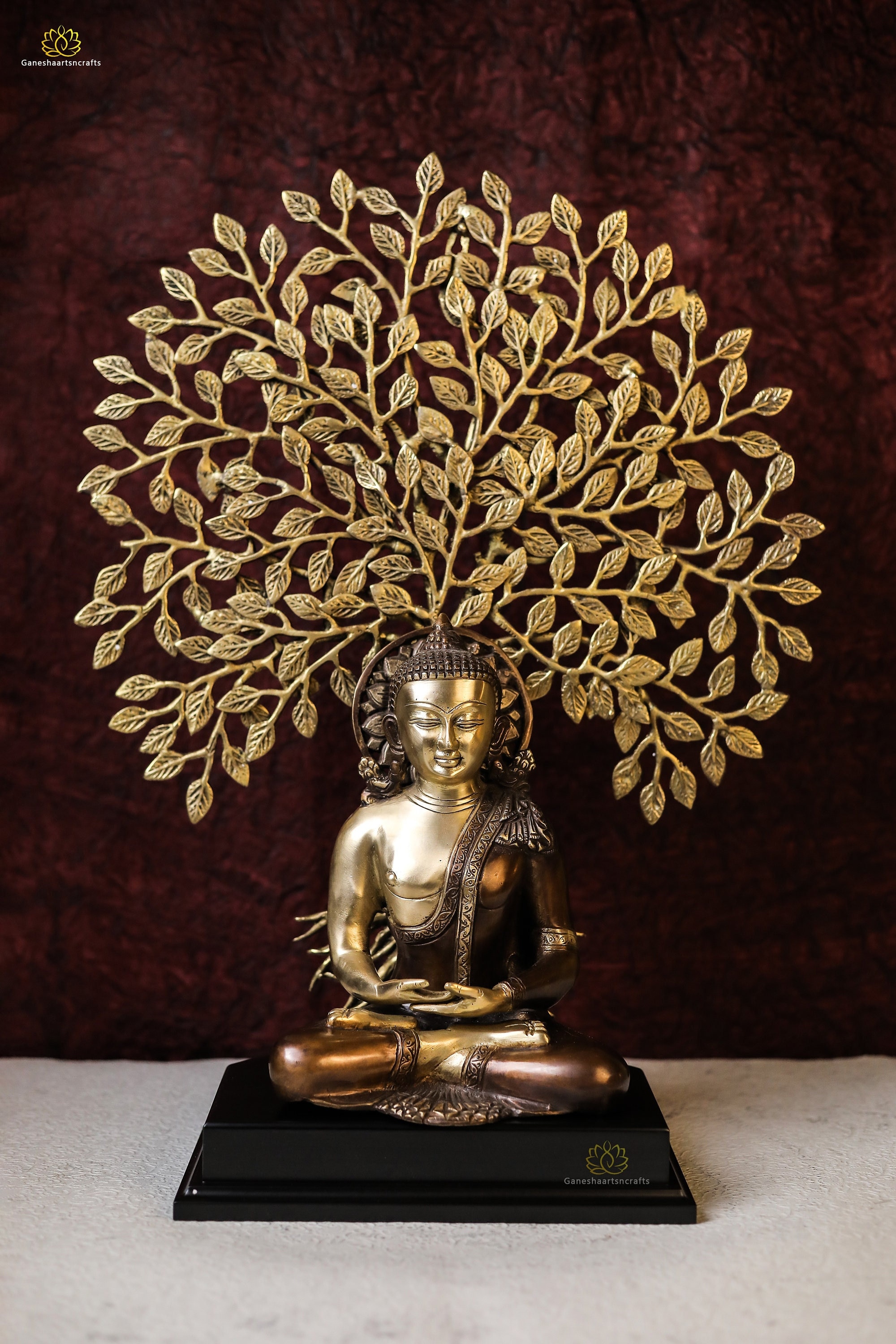 Intricate Life of Buddha Brass Statue, 12 Inches High – Buddha Groove