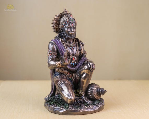 ハヌマーン像：樹脂製猿神、インドの室内装飾（7.5インチ） - Etsy 日本