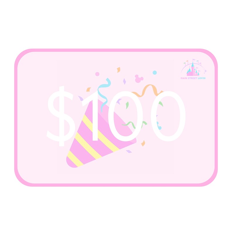 100 Dollar Printable E gift Card Etsy