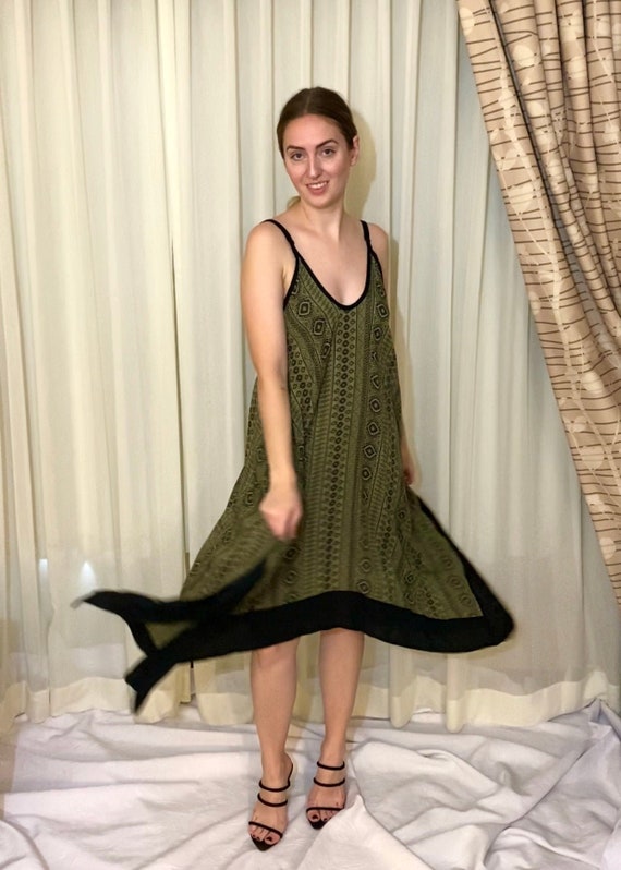 bohemian handkerchief dress