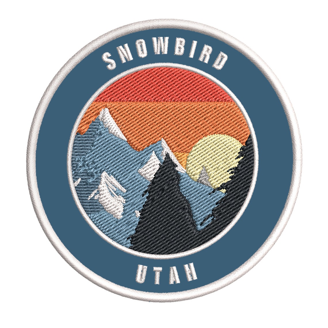 Snowbird utah ski resort 3 5 embroidered patch iron on etsy