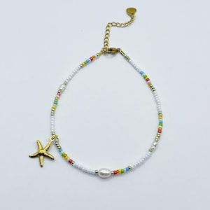 Ankle bracelet beaded anklet beach anklet ankle bracelets for women, pendant summer anklet