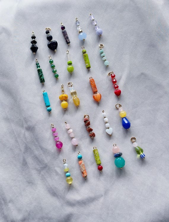Charms for earrings, mismatched pendants, handmade pendant, stone pendant, boho jewelry