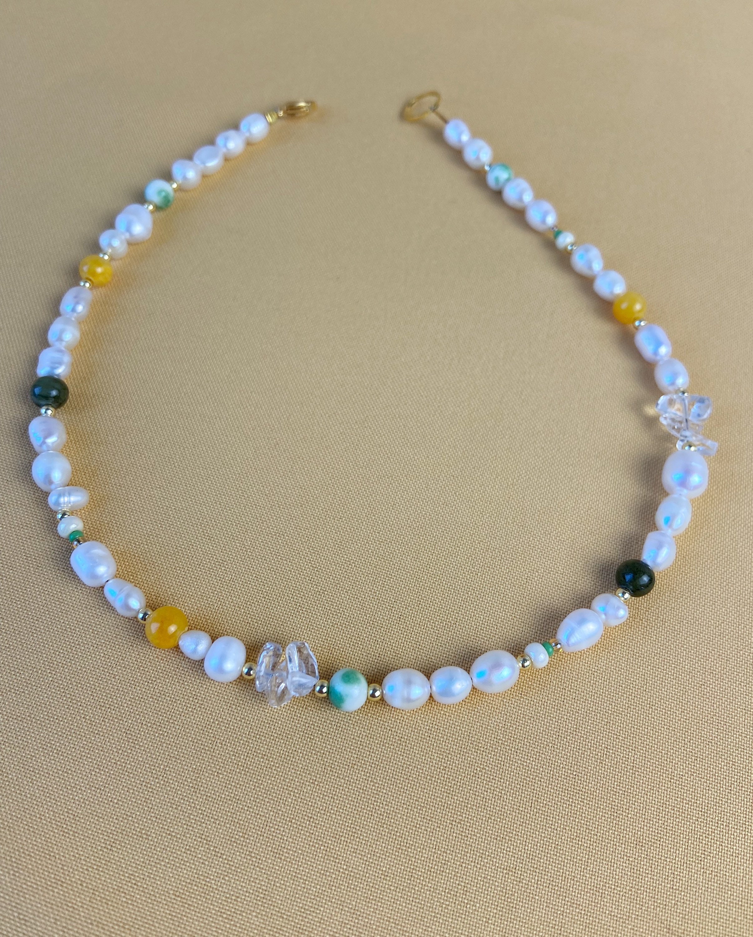 Real Jade Necklace Pearl Necklace Pearl Jade Necklace Jade Etsy