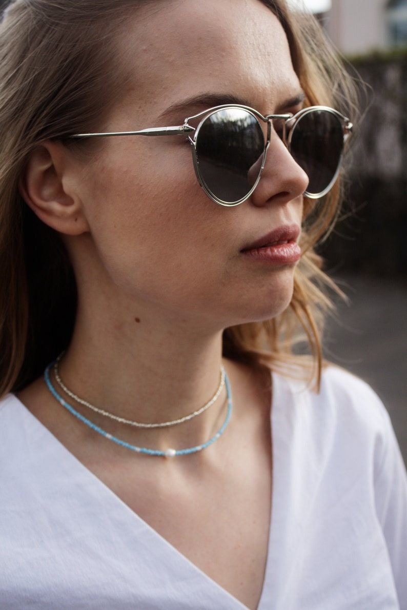 Beaded layering necklace set seed bead necklace set single Etsy