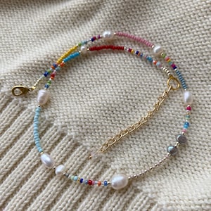 Beaded necklaces, glass bead necklace, seed bead necklace image 2