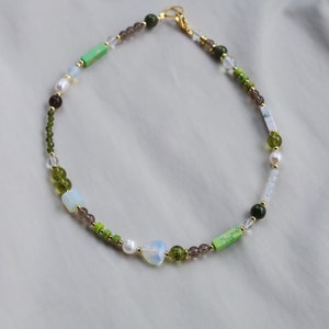 Green Necklace, Jade Necklace, Handmade Jewelry, Beads Necklace - Etsy