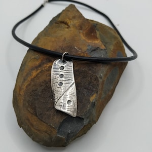 Medium Solid Fine Silver Jewellery Pendant, Irish designed and handmade by Irish Artist Richard Andreucetti.
