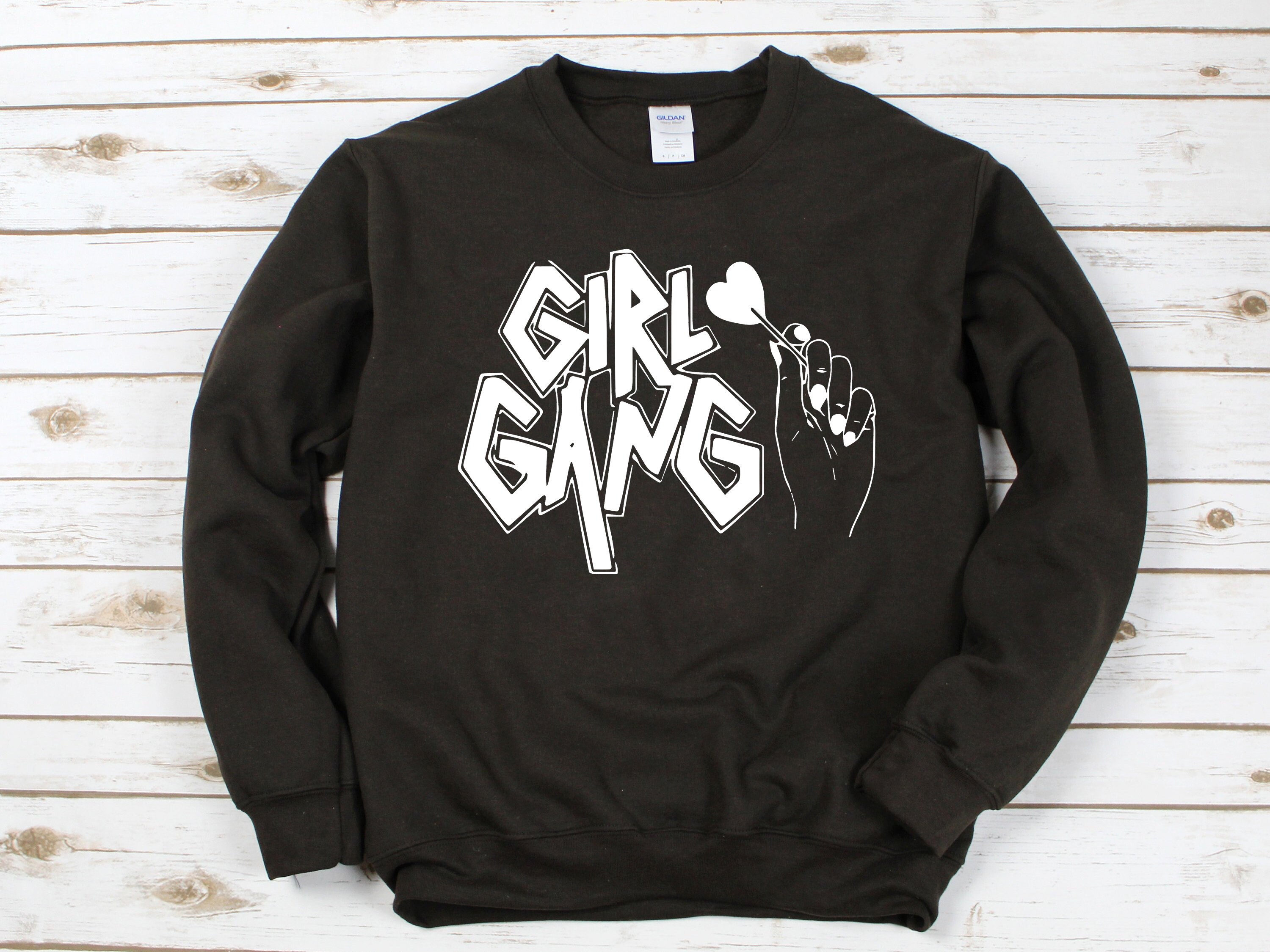 Girl Gang Sweatshirt Funny Girl Gang Jumper Women Sweatshirt Etsy