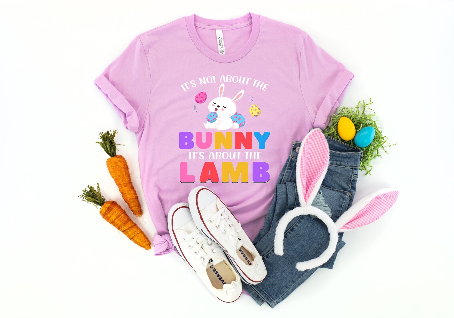 It's Not About the Bunny Its About The Lamb Easter Shirt | Etsy