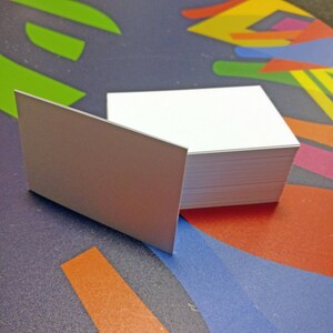 Blank Business Cards - Print / Draw Your Own Card! - 100 cards