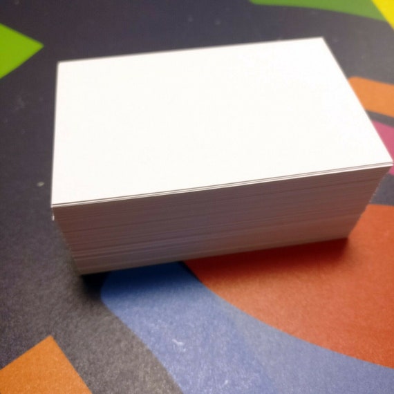 Blank Business Cards Print / Draw Your Own Card 100 Cards 