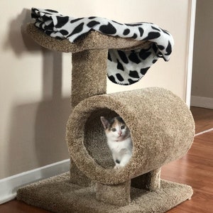 24" tall cat tree/cat post/cat scratcher/cat bed/cat climber/play furniture/cat tower