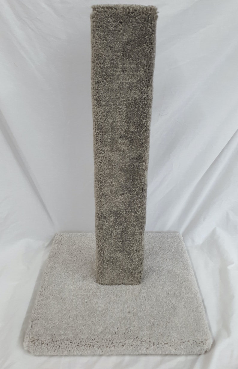24 Tall TwoToned Grey Cat Scratch Post Etsy