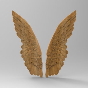Modèles 3D, ailes d'ange, D-n-J-0218-0219-Gauche-Droite-Ange Win