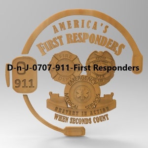 3d Stl Modelle, CNC Modell, Ersthelfer, D-n-J-0707-911-Ersthelfer