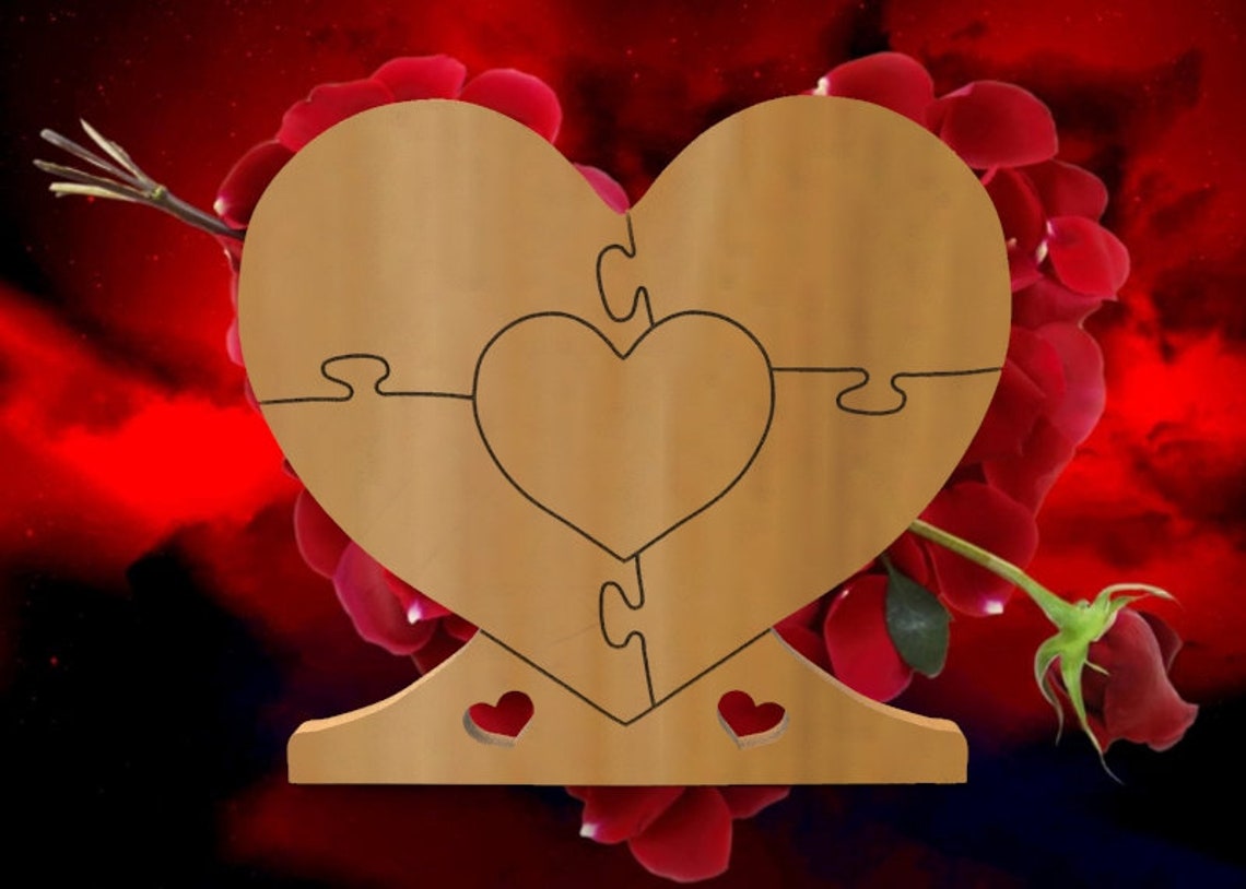 3d Stl Models, Heart Puzzle-cr-d-n-j-1041-heart Puzzle-4 - Etsy