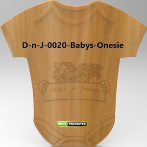 BABY ONESIE-2 ontwerpen-Stl-Svg-Cnc-bestand Stl, Instant Download Svg-Stl nieuwe baby 2d, 3d - babyaankondiging unieke stl - Svg-ontwerpen D-n-J-0020