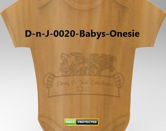 BABY ONESIE-2 designs-Stl-Svg-Cnc File Stl, Instant Download Svg-Stl New Baby 2d,3d - Baby Announcement Unique Stl - Svg Designs D-n-J-0020