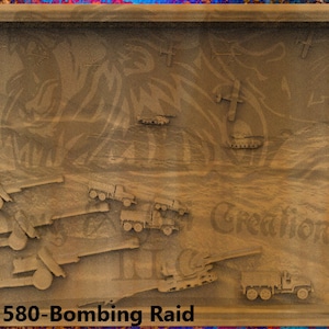 3d, Stl, Military, Combat, Scenery, Patriotic, D-n-J-1580-Bombing Raid