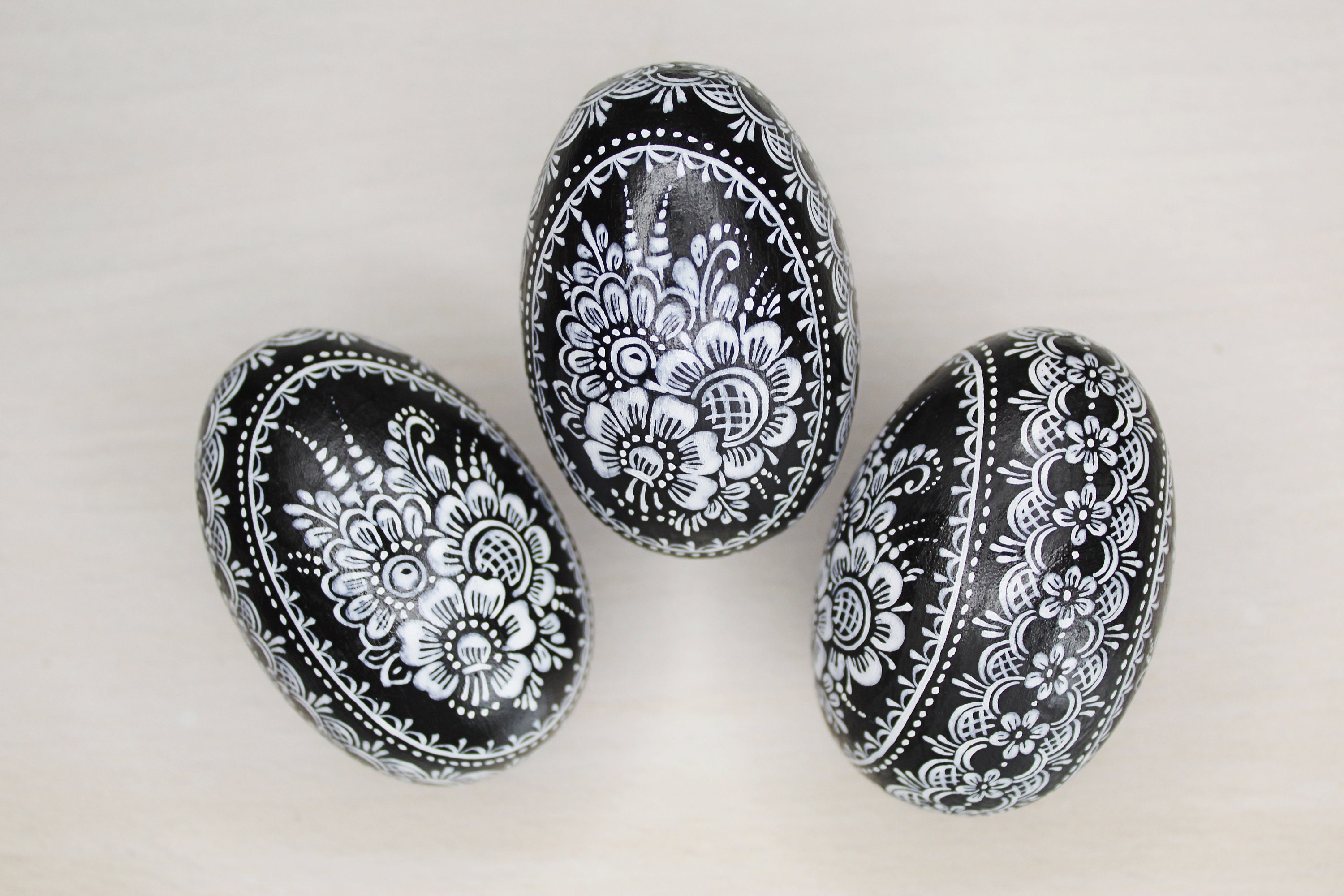 Polish wooden Easter eggs KROSZONKA /EASTER EGG Etsy