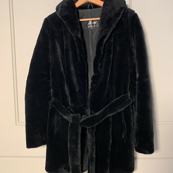 Black Fur Coat - Etsy