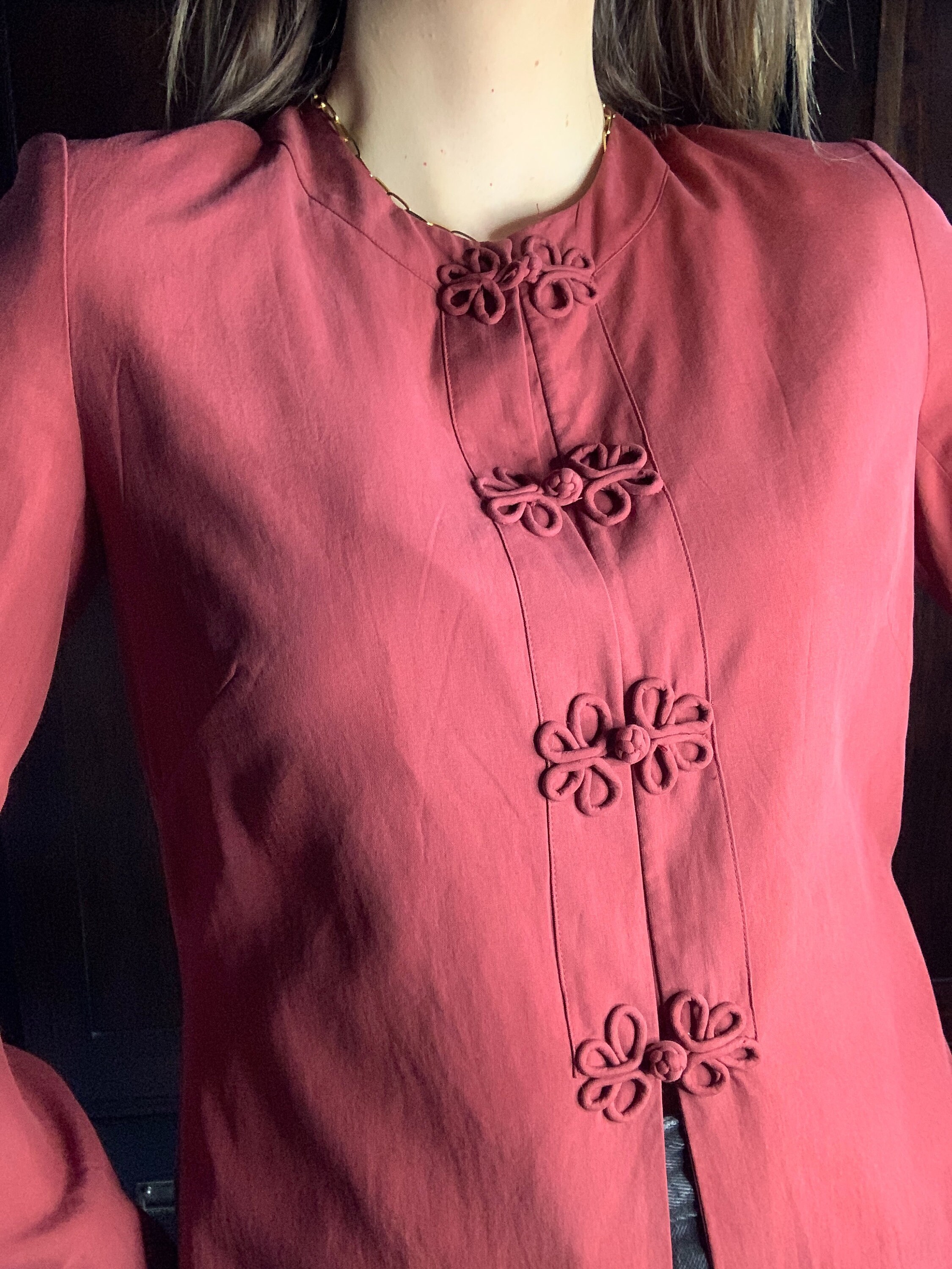 Tunique Femme MAKIS En Coton Et Soie - Taille XXL Plus, Imprimé Animalier Gris, Manches Longues, Neuve Sans étiquette