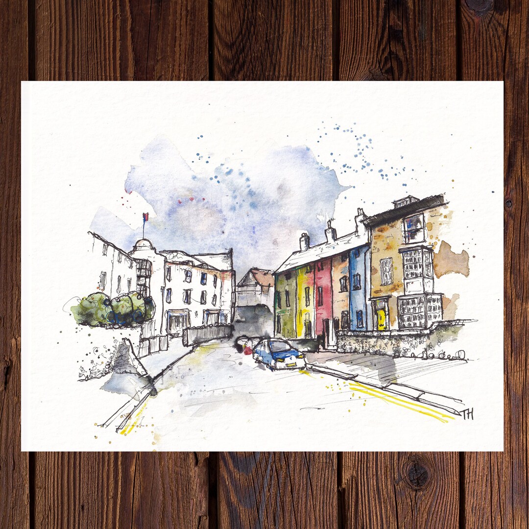 Original Cromer Art Work, Norfolk Street Scene Hand Painted and Signed