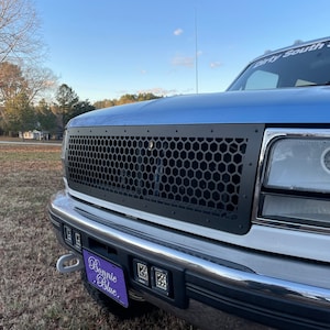 Honeycomb Mesh Grille Replacement Fits OBS FORD F150 F250 F350 Bronco
