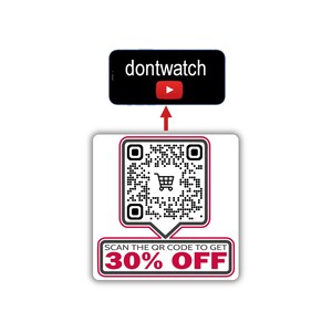 Vegan activist stickers pack Scan QR code to get 30% off fake discount watch dontwatch documentary animal product sticker for activism vegan