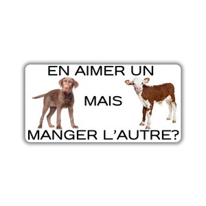 Vegane activist sticker pack paquet collant activisme chien veau aimer un mais manger l'autre action protection animale justice pour animaux