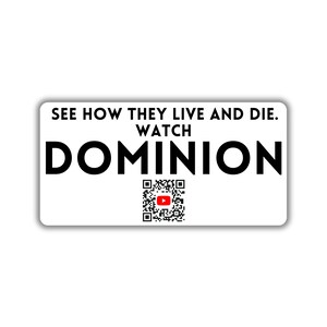Vegan activist stickers pack watch dominion on youtube qr code dominion defend animal how they live and die animal right animal liberation