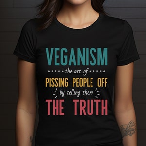 T-Shirt Unisex Vegan Gift For Animal Lover Gift Idea Veganism Truth Statement Animal Rights Tshirt For Plant-Based Tee Shirt Liberation