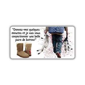 Vegane activist sticker pack paquet collant activiste libération animale droit des animaux botte peau mouton agneau peau bottes mode cruel