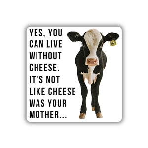 Vegan activist stickers pack Calf separated from cow mother live without cheese Milk dairy industry kill milk is murder animal exploitation
