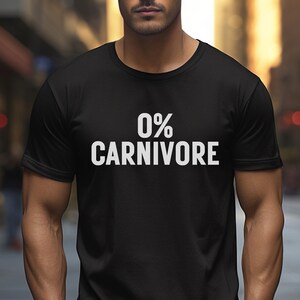 Veganism T-Shirt Unisex 0% Carnivore Tshirt Animal Liberation For All Sentient Beings Tee-Shirt For Animal Activists Tee Shirt Vegan Animal