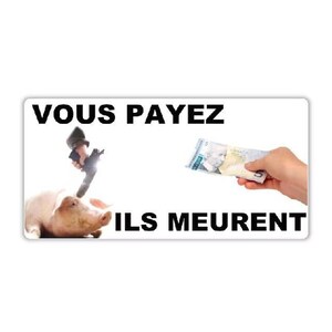 Végane activiste autocollants résistants à l'eau paquet droits des animaux pack sticker activist water resistant (vous payez ils meurent)