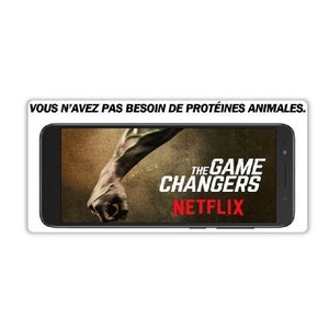 Végane activiste autocollants résistants à l'eau paquet droits des animaux pack sticker activist water resistant (The game changer Netflix)