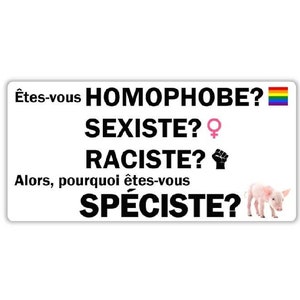 Végane activiste autocollants résistants à l'eau paquet droits des animaux pack sticker activist water resistant (raciste sexiste spéciste)