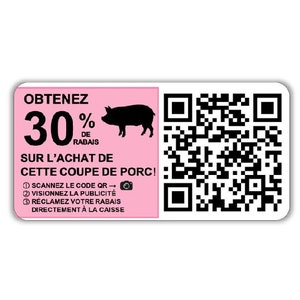 Végane activiste autocollants résistants à l'eau paquet droits des animaux pack sticker activist water resistant (code qr rabais porc)