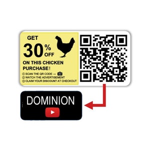 Vegan activist stickers pack Discount on chicken animal the Qr code leads straight to specific part of Dominion documentary chick abuse fta