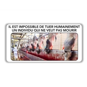 Végane activiste autocollant résistants à l'eau paquet droit des animaux pack sticker activist water resistant (impossible tuer humainement)