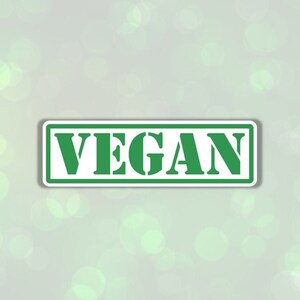 Vegan sticker stencil sticker green army style sticker activism sticker vegan power sticker present for a vegan sticker laptop go vegan fta