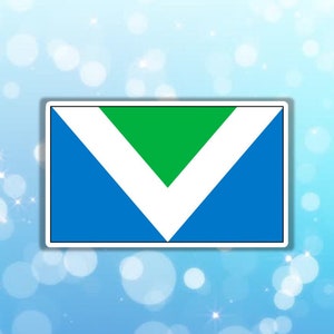Vegan sticker Vegan flag sticker V flag gift for vegan waterproof sticker activist animal right to rescue animal lover sticker go vegan