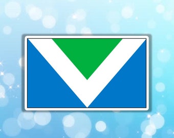 Vegan sticker Vegan flag sticker V flag gift for vegan waterproof sticker activist animal right to rescue animal lover sticker go vegan