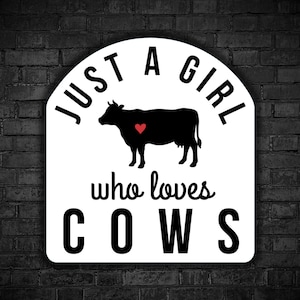 Vegan sticker Just a girl who loves cows vegan for animals exploitation animal liberation for all being justice for sentient animal calves