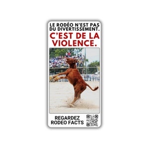 Vegane activist sticker pack paquet collant activiste rodéo pas divertissement violence festival western veaux taureau libération animale