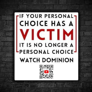 Vegan sticker If personal choice has a victims not personal choice vegan for the animal exploitation watch dominion on youtube animal rights