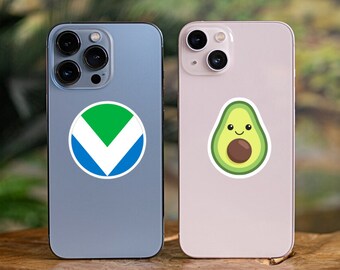 Vegan sticker phone Avocado smiling sticker Vegan v flag circle sticker animal right sticker cute fruit sticker friend not food animal feel