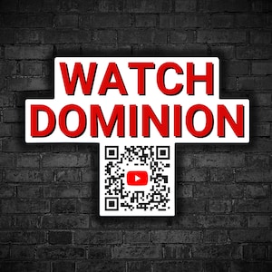 Vegan sticker Watch Dominion documentary on Youtube qr code veganism an ethical position against animal exploitation animal right go vegan